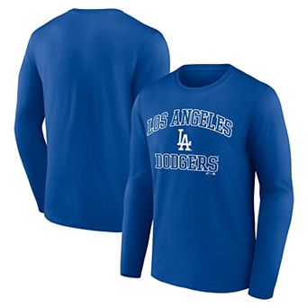 Men's Logo Athletic Royal Los Angeles Dodgers Heart & Soul Long Sleeve T-Shirt
