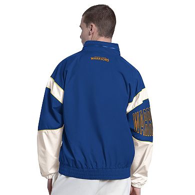 Men's Starter Royal Golden State Warriors The Gust Full-Zip Hooded Jacket