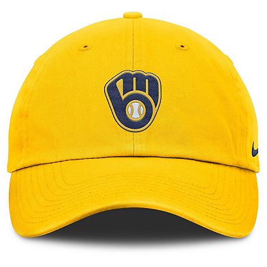 Men's Nike Gold Milwaukee Brewers Club Adjustable Hat