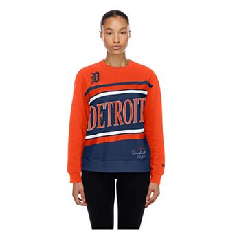 Women's New Era Navy/Orange Detroit Tigers Gameday Fleece Sweatshirt