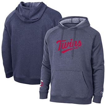 Men's Champion Navy Minnesota Twins Triumph Tri-Blend Hoodie