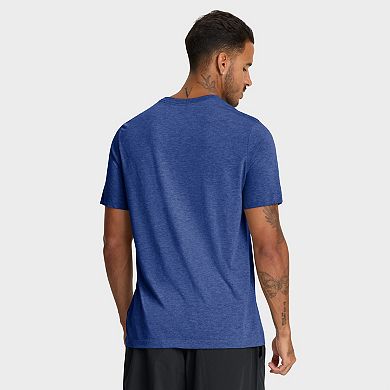 Men's Nike Heather Royal Seattle Mariners Cooperstown Logo Tri-Blend T-Shirt