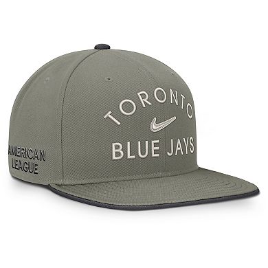 Men's Nike Olive Toronto Blue Jays Pro Dri-FIT Snapback Hat