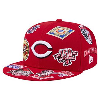 Men's New Era Red Cincinnati Reds All Over 59FIFTY Fitted Hat