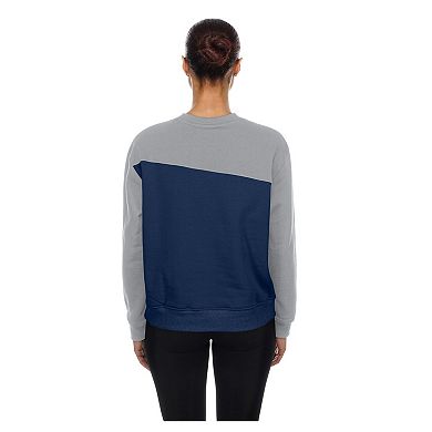 Women's New Era Royal/Gray Chicago Cubs Gameday Fleece Sweatshirt