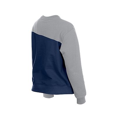 Women's New Era Royal/Gray Chicago Cubs Gameday Fleece Sweatshirt