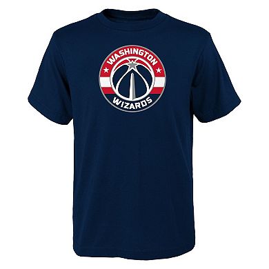 Youth Outerstuff Navy Washington Wizards Primary Logo T-Shirt