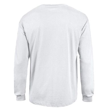 Men's Champion White Indianapolis Colts Arch Over Logo Long Sleeve T-Shirt