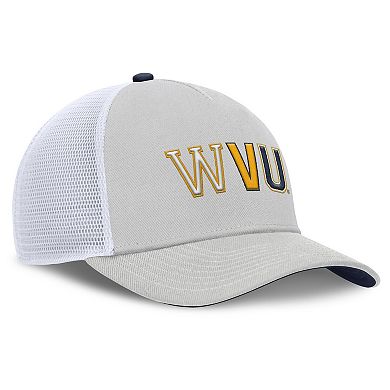 Unisex Nike Gray West Virginia Mountaineers 2026 Basketball Refresh 5-Panel Rise Trucker Hat