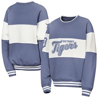 Youth Outerstuff Blue Detroit Tigers Ultimate Pastels On Base Sweatshirt
