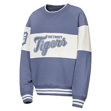 Youth Outerstuff Blue Detroit Tigers Ultimate Pastels On Base Sweatshirt