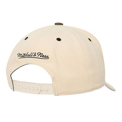 Unisex Mitchell & Ness Cream Colorado Rockies Camo Logo Pro Crown Snapback Hat