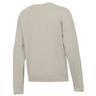 Women's Champion Light Brown Miami Dolphins Powerblend Cocoa Butter Fleece Sweatshirt