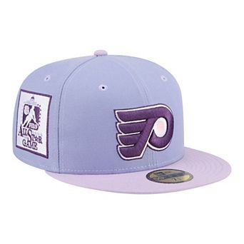 Men's New Era Light Purple/Purple Philadelphia Flyers Lavender Bloom 59FIFTY Fitted Hat
