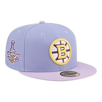 Men's New Era Light Purple/Purple Boston Bruins Lavender Bloom 59FIFTY Fitted Hat