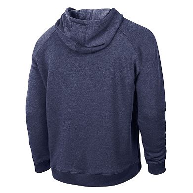 Men's Champion Navy Milwaukee Brewers Triumph Tri-Blend Raglan Hoodie