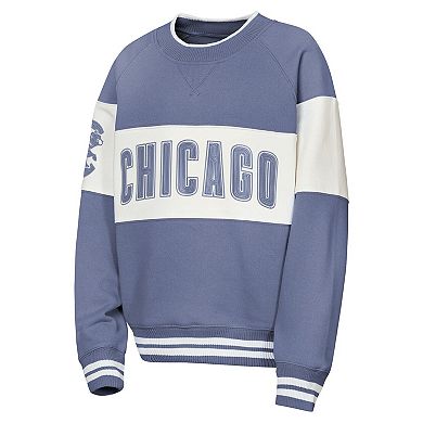 Youth Outerstuff Blue Chicago Cubs Ultimate Pastels On Base Sweatshirt