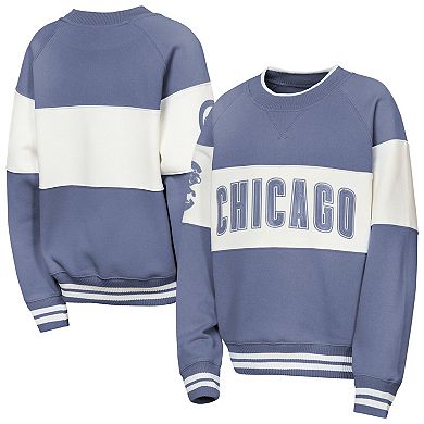 Youth Outerstuff Blue Chicago Cubs Ultimate Pastels On Base Sweatshirt