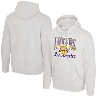 Unisex Stadium Essentials Oatmeal Los Angeles Lakers Sky High Hoodie