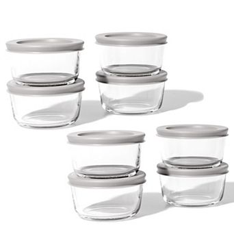 Dura Living™ 16 pc 7oz Glass Food Round Storage Set