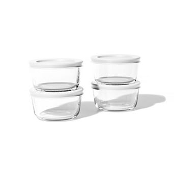 Dura Living™ 8 pc 7oz Glass Food Round Storage Set
