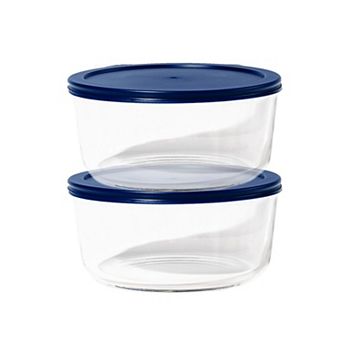 Dura Living™ 8 pc 6.5 cup Glass Food Round Storage Set