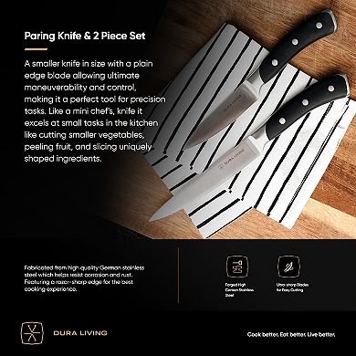 Dura Living Elite 2-Piece Kitchen Knife Set