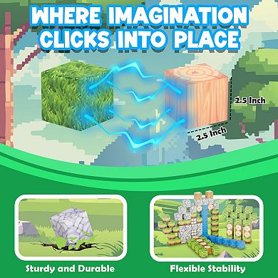 Contixo Magnetic Blocks Building Cubes Game, Sensory Toys 145 Pieces for Kids Learning & Creative