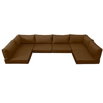 Outdoor Sectional Cushions Replacement Set, 25.6 in Waterproof Patio Furniture Couch Cushion