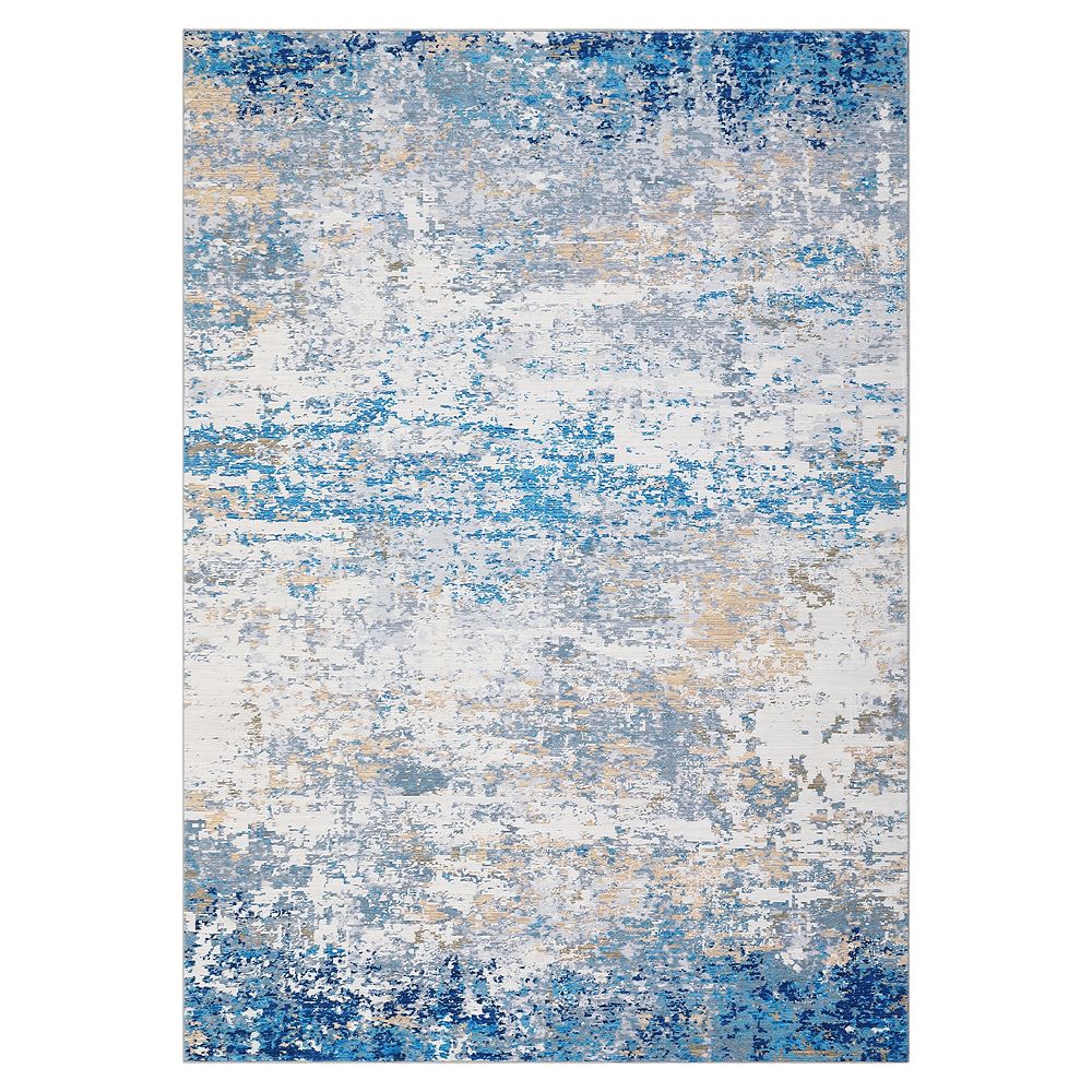 Abstract Area Rug Non Slip Foldable Vacuum Clean Non Shedding Floor ...
