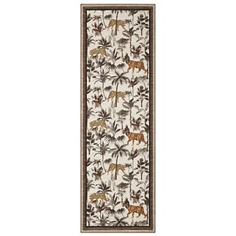 Pastoral Area Rug Non Slip Foldable Vacuum Clean Non Shedding Floor Cover for Living Room Playroom