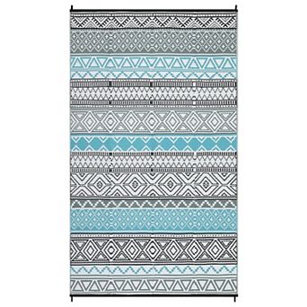 Boho Washable Outdoor Area Rug Stain Resistant UV Resistant Pet Friendly Mat for Beach Vacation