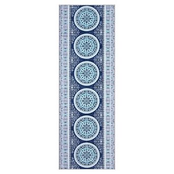 Vintage Area Rug Non Slip Vacuum Clean Ultra Thin Stain Resistant Carpet for Dining Room Bedroom