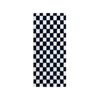 Modern Checkerboard Area Rug Plush Shaggy Pet Friendly Vacuum Clean Carpet for Bedroom Kid's Room