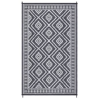 Boho Geometric Outdoor Area Rug UV Resistant Stain Resistant Waterproof Mat for RV Trip Picnic