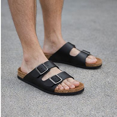 ADOLFO BOBBY 8 Men's Slide Sandals -Leather Insole