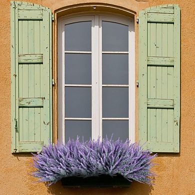 12 Artificial Lavender Bundles, Gray-Purple Faux Flowers for Home Decor