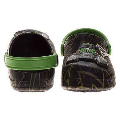 Monster Jam "Grave Digger" Boys' Black & Green EVA Clogs (Toddlers, Little Kids)