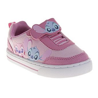 Disney Stitch Girls' Adorable Cute Alien Easy On/Off Sneakers (Toddler / Big Kid)