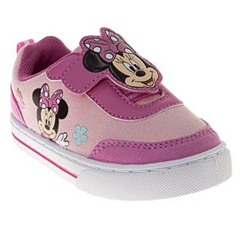 Disney Minnie Mouse Girls' Soft Casual Everyday Play Velcro Sneakers (Toddler / Big Kid)