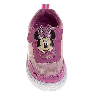 Disney Minnie Mouse Girls' Soft Casual Everyday Play Velcro Sneakers (Toddler / Big Kid)