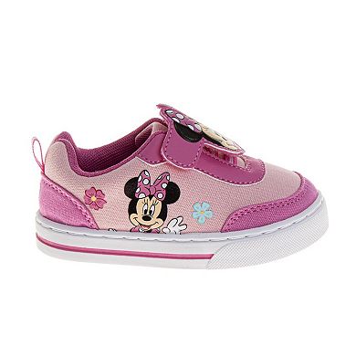 Disney Minnie Mouse Girls' Soft Casual Everyday Play Velcro Sneakers (Toddler / Big Kid)