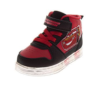 Disney Pixar Cars Lightning McQueen Boys' High Top Athletic Sneakers (Toddler / Little Kid)