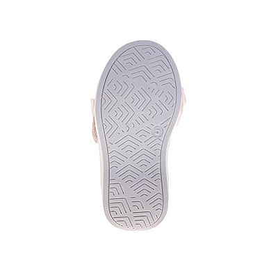 Badgley Mischka Sneakers for Girls Easy Hook-and-Loop Stylish (Toddler)