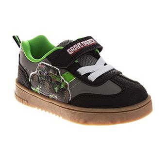 Monster Jam Boys' High-Top Rugged Tread Velcro Action Sneakers (Toddler / Little Kid)