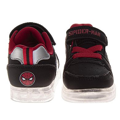 Marvel Spiderman Sneakers Boys Comfortable WebSlinger Lightweight Padded Insole Velcro Closure
