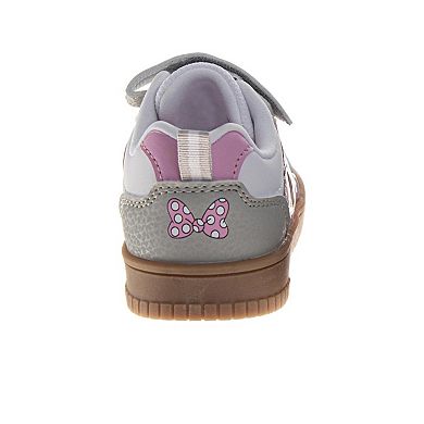 Disney Minnie Mouse Girls' Polka Dot Athletic Hook and Loop Sneakers (Toddler / Little Kid)