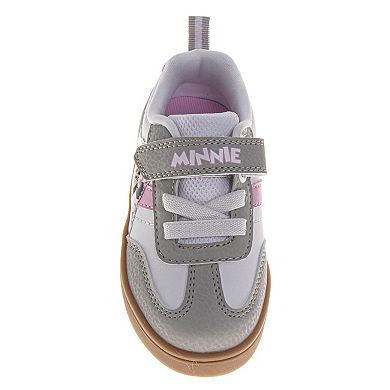 Disney Minnie Mouse Girls' Polka Dot Athletic Hook and Loop Sneakers (Toddler / Little Kid)