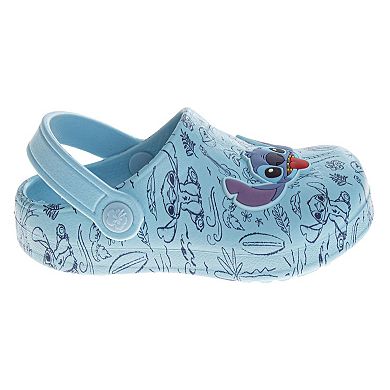 Disney Stitch & Angel Girls' Fun Comfortable Slip-On Clogs (Toddler / Little Kid)