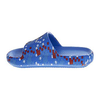 Sonic the Hedgehog Boys' Slides Fun, Comfortable, and Easy SlipOn Footwear (Little Kid / Big Kid)